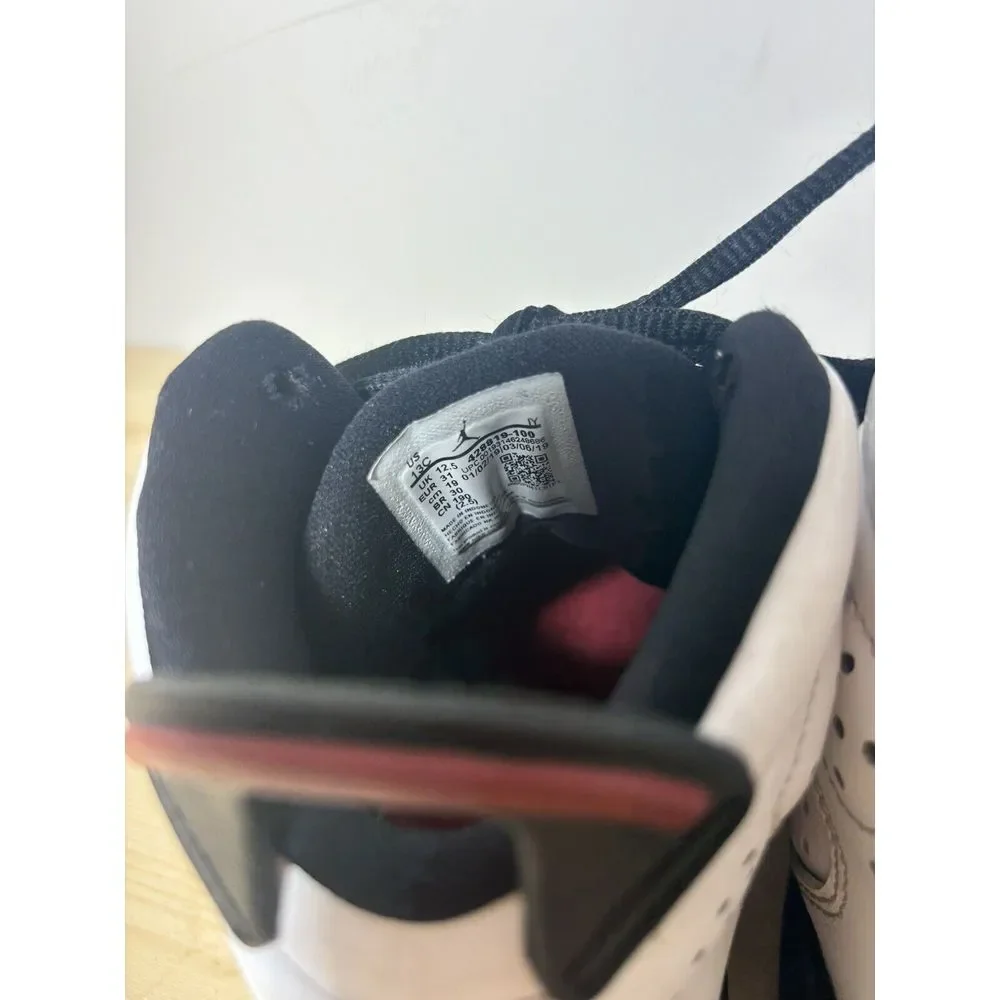 Air Jordan Little Kids White Red Black Basketball Shoes Youth Size 13C‎ U20